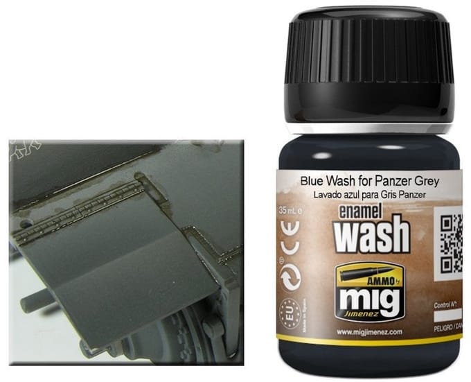 AMMO by Mig Jimenez Modelbouwdecoratie - MIG 1006 Blue Wash For Panzer Grey Effecten potje