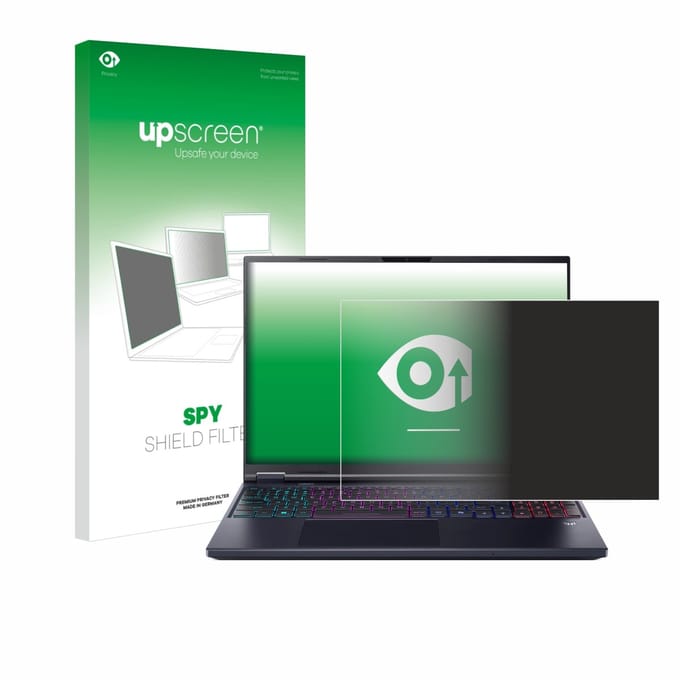 upscreen - privacyscherm voor Acer Predator Helios Neo 16 AI - privacy filter screenfilter Blauwlichtfilter