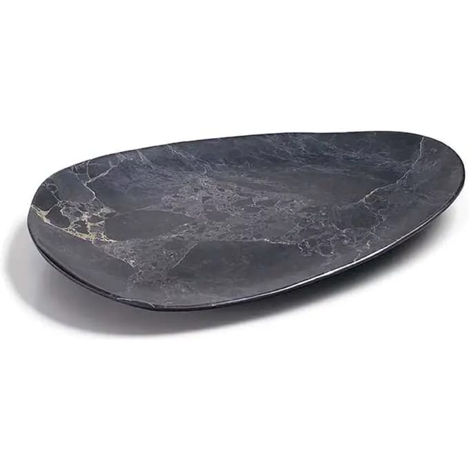 Ovaal melamine dienblad Lacor Stone