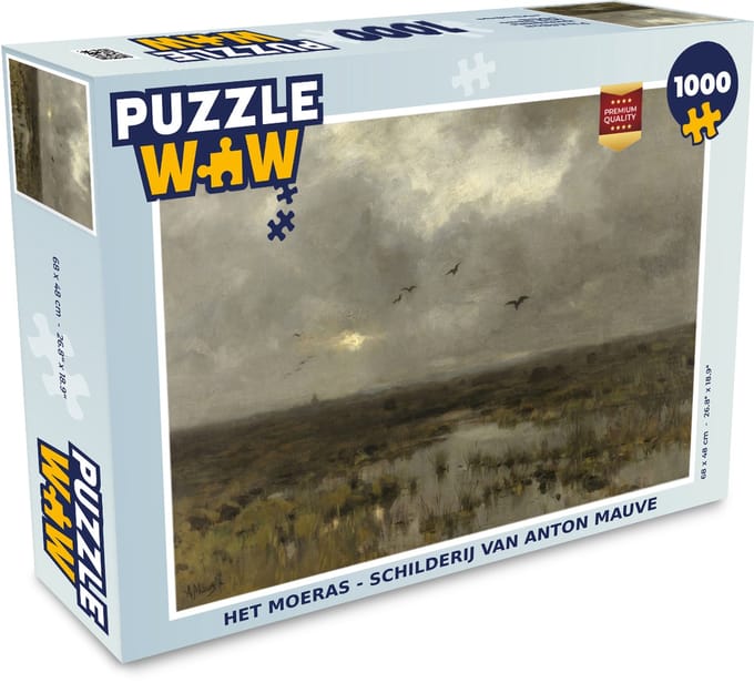 Puzzel Het moeras - Schilderij van Anton Mauve - Legpuzzel - Puzzel 1000 stukjes volwassenen
