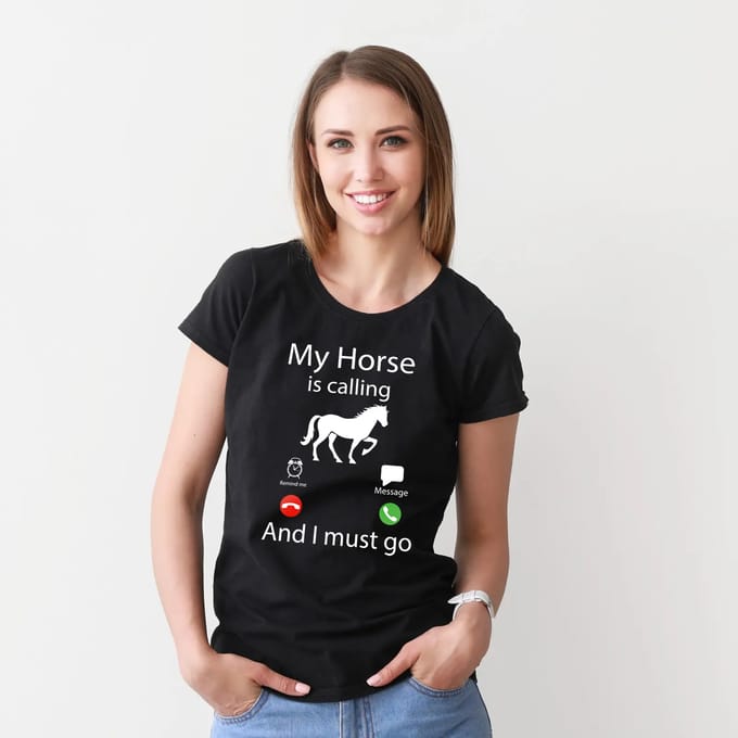 T-shirt dames York Horses Calling
