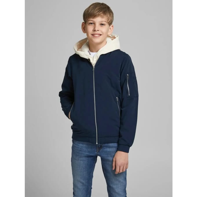 JACK&JONES JUNIOR JJERUSH BOMBER NOOS JNR Jongens Jas - Maat 128