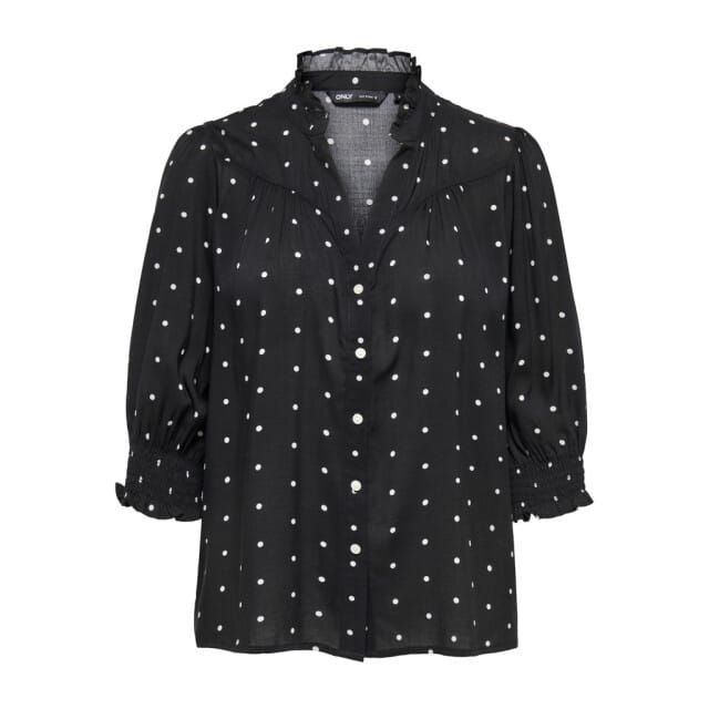 Only Blouse Onlraya 3/4 Shirt Wvn Noos 15332997 Black/cd Dots Dames Maat - M