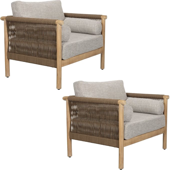 Dutchbone Oasis Outdoor Lounge Stoel - Set van 2