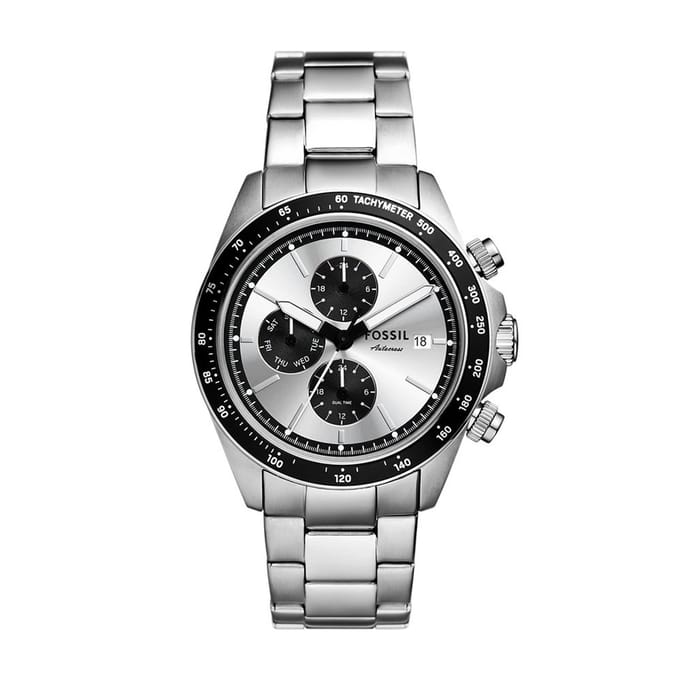 FOSSIL AUTOCROSS Heren Horloge 42 mm - Zilverkleurig