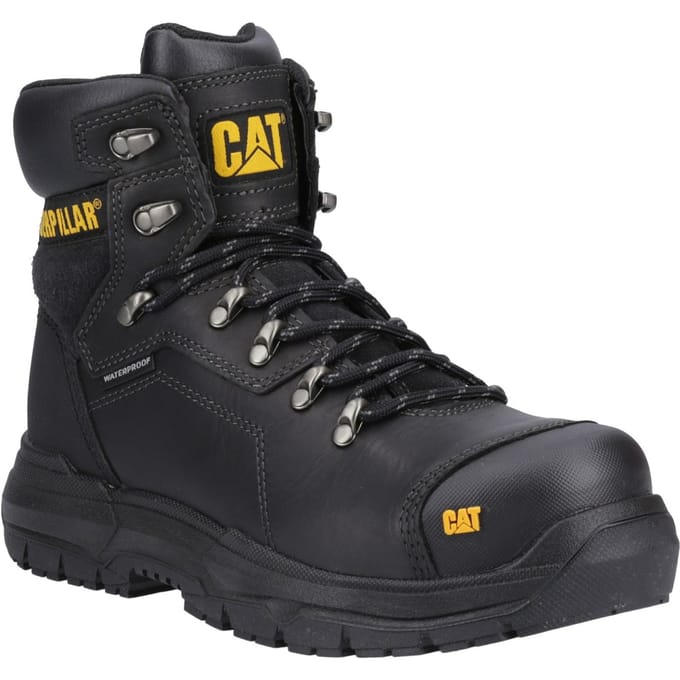 Caterpillar Diagnostic 2.0 Leder Zwart Veiligheidslaarzen