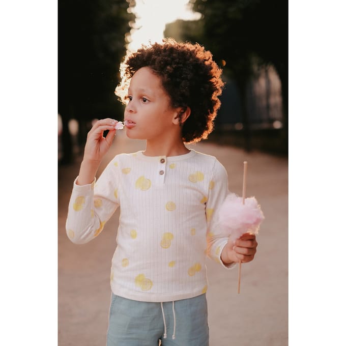 Louise Misha Tee Apoli Cream Lemons Größe: 3M | T-Shirts Outlet | kids | Weiß
