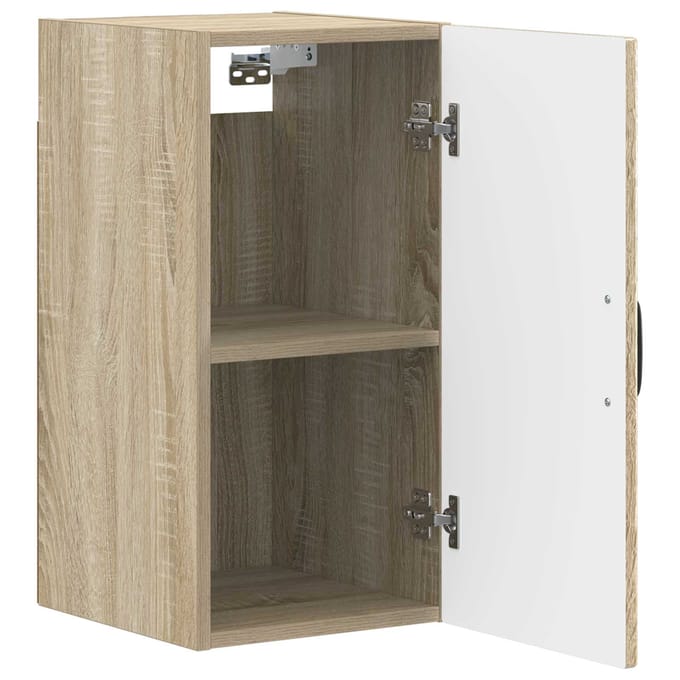 vidaXL - Badkamer - wandkast - HAARLEM - Sonoma - Eiken - 30 - x - 31 - x - 59 - cm