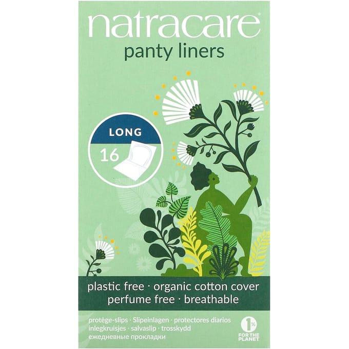 Natracare, Biologische inlegkruisjes, Lang, 16 stuks beige