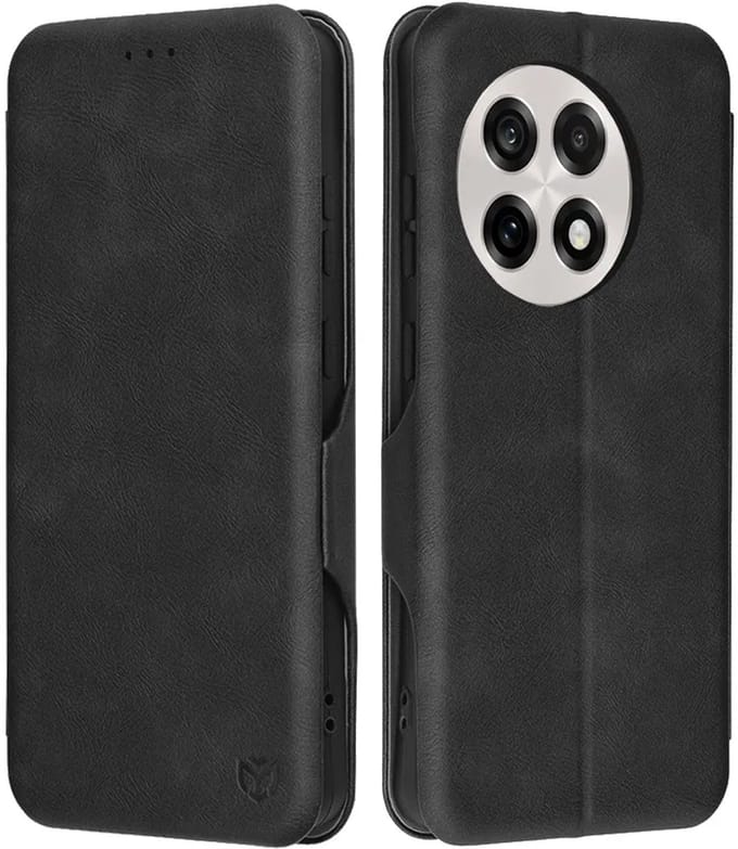 Hoesje geschikt voor OnePlus 13R - Techsuit Safe+ Book Wallet Case - Zwart