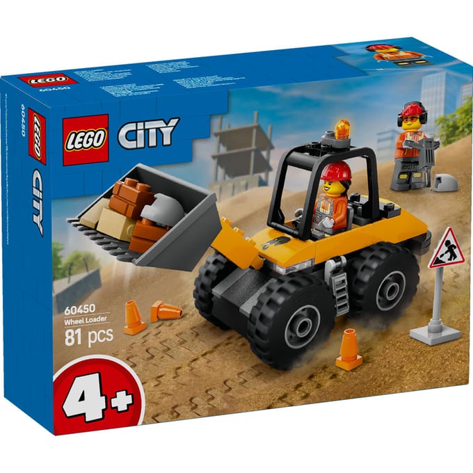 LEGO City Gele wiellader Voertuig Speelgoed voor Kinderen vanaf 4 jaar 60450