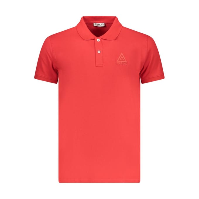 Ijsberg Driehoek Logo Rode Polo Shirt