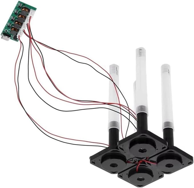 Luchtbevochtiger Module - Verstuiver Controle - DIY Projecten - Groot Mistvolume - 4 Koppen - Zwart