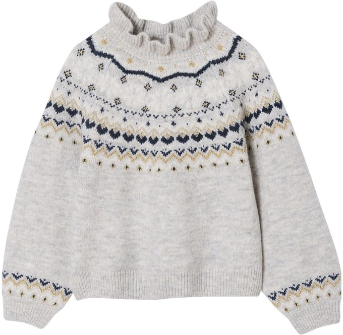 Vertbaudet Jacquard trui met glinsterende details voor meisjes