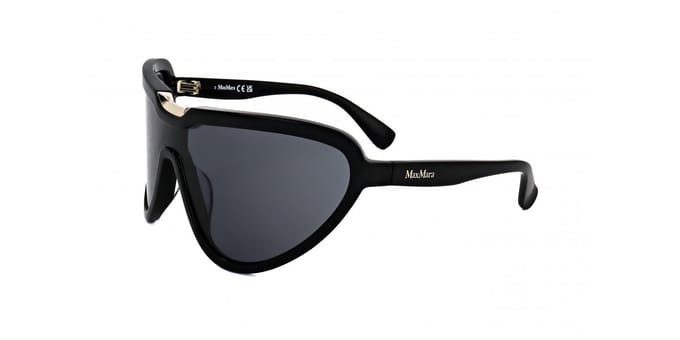 Max Mara Zonnebril voor Dames Emil 01a Shiny Black/139-00-115 gray