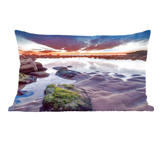Sierkussens - Kussentjes Woonkamer - 60x40 cm - Rotsen - Water - Natuur