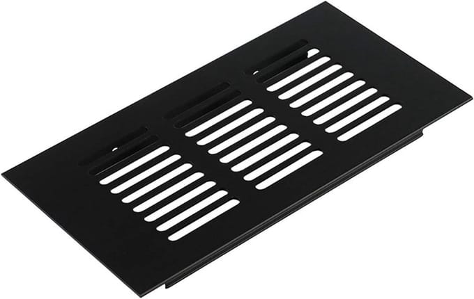 Ventilatierooster - Ventilatieopening - Kasten Ventileren - Geperforeerd Aluminium - 150mm Breedte - Zilver