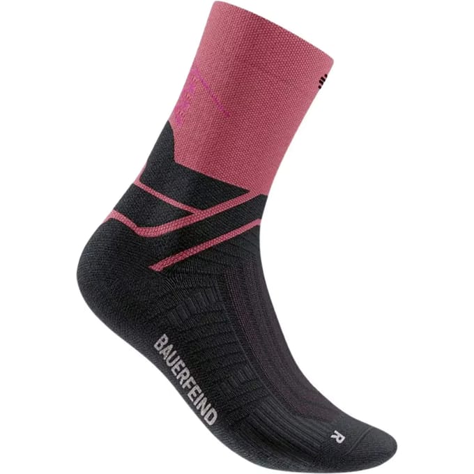 Bauerfeind Run Performance Mid Cut  Hardloopsokken Dames-koraal