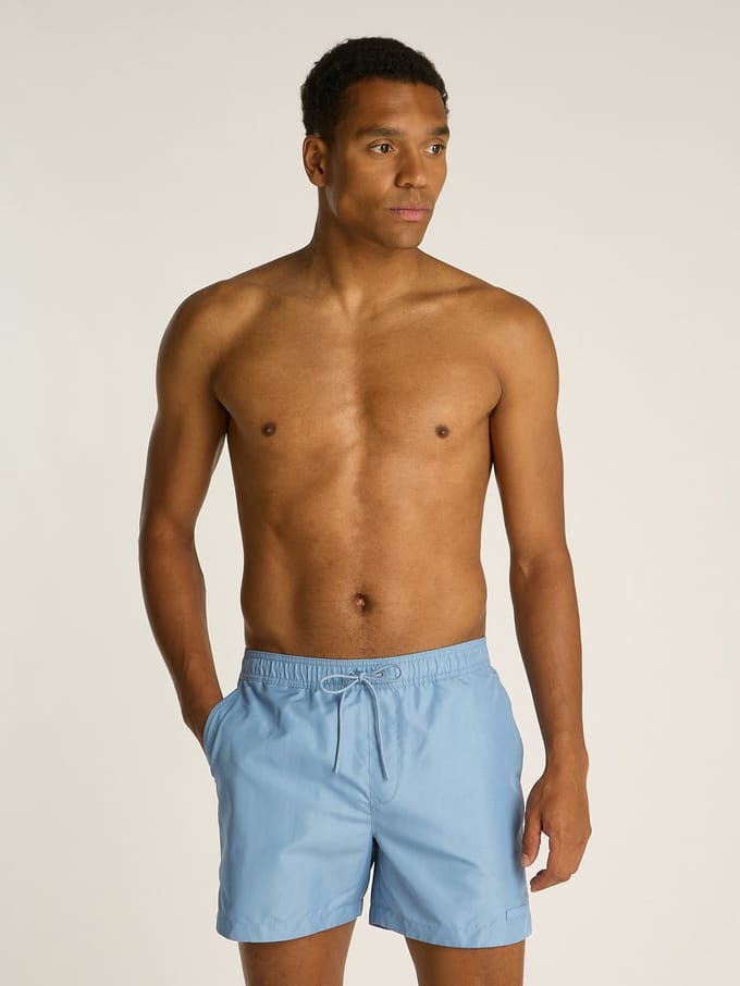 Calvin Klein Medium Drawstring Heren Zwembroek - Faded Denim - Maat M