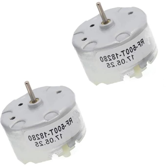 Micro DC Motor - Kleine Motor - Modelbouw Projecten - Lage Stroomverbruik - 32mm Diameter - Metaal