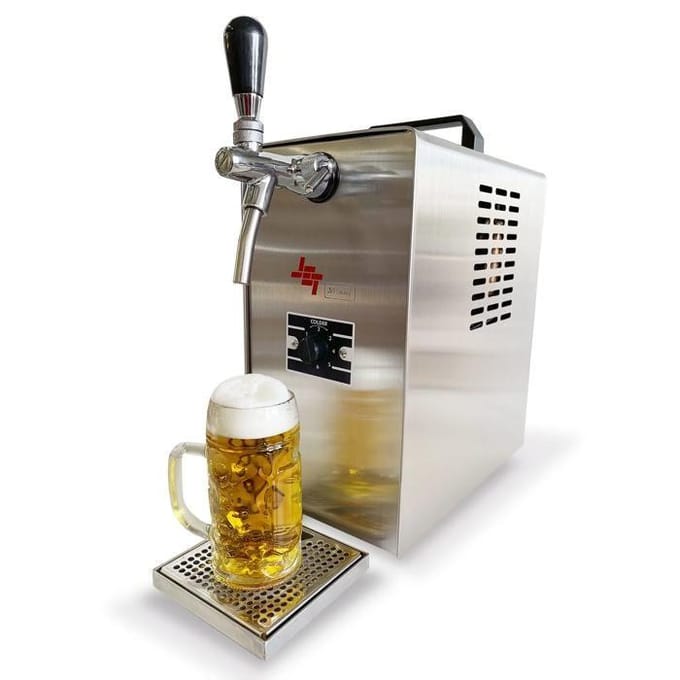 Kit Complet Système Distribution Bière JET 30 Valise Portable Refroidisseur Sec 35 L/h Tonneau Bois Tête Keyfût CO2 Inclus