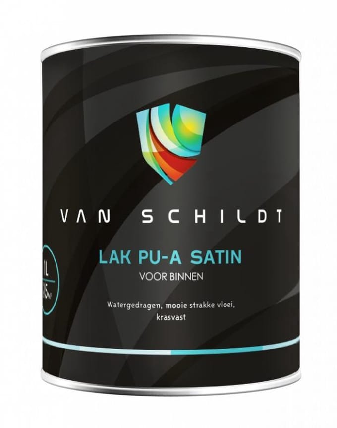 van Schildt Lak PU-A Satin 1 liter Wit
