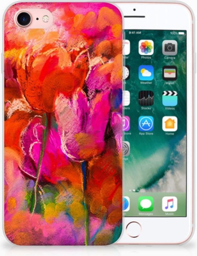 Hoesje maken iPhone SE 2022 | SE 2020 | 8 | 7 Tulips