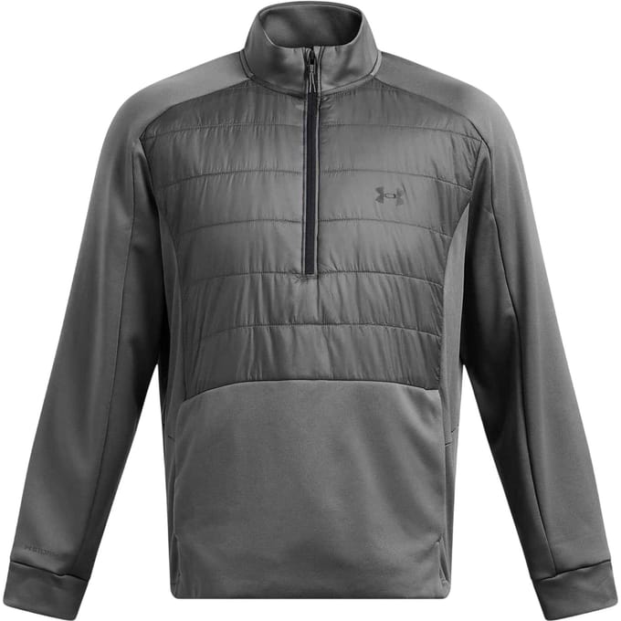Under Armour Heren Eenkleurige Halve Rits Sweatjack (Grijs)