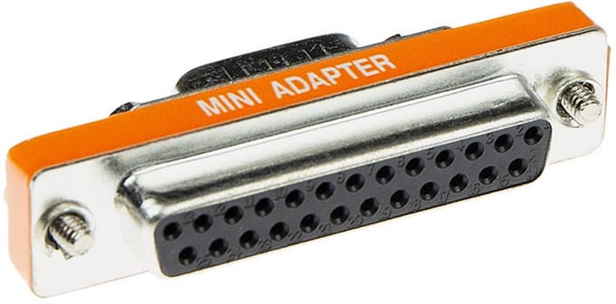 ACT D-sub Adapter 9 polig male naar 25 polig female