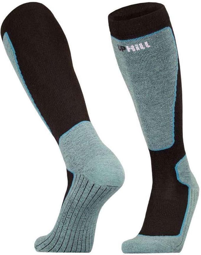 UphillSport - 2-Pack - Ski Kniekousen - Vierlaagse Scheenpadding - Heren / Dames - zwart - 43-46 - 8553