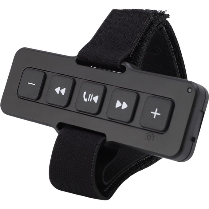 Télécommande Bouton Média de Voiture Bluetooth Musique Appels Télécommande pour Vélo Moto black