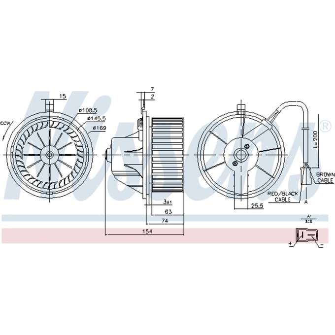 Binnenventilator NISSENS 87068