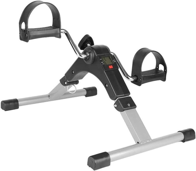 Stoelfiets Pedaaltrainer - Mini Bike - Thuis Trainen - Inklapbaar Display - 37x50x23.5cm - Zwart