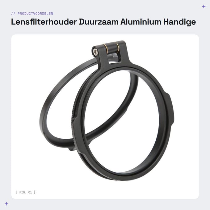 Dailygoods - Lensfilterhouder - Duurzaam - Aluminium - Handige Adapter Ring - Voor Camera Lenzen - Quick Switch Multi-nd Filterhouder