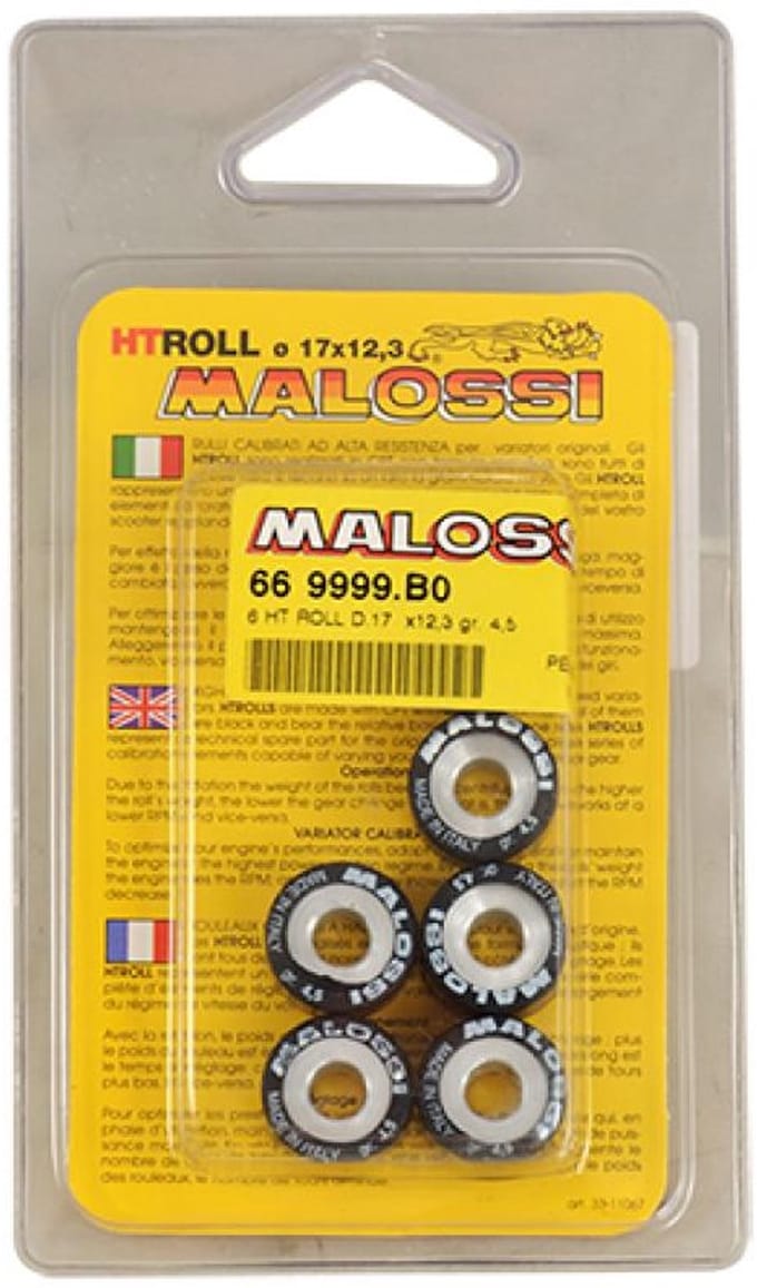 Galet rouleau de variateur Malossi pour Scooter Kymco 50 Dink Neuf