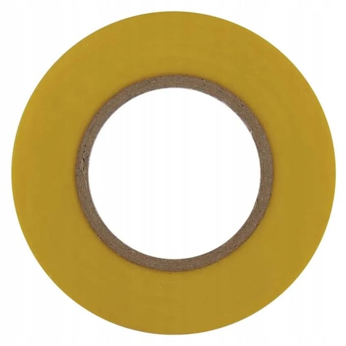 PVC Isolatietape Geel 19mm x 20m - Professionele Kwaliteit