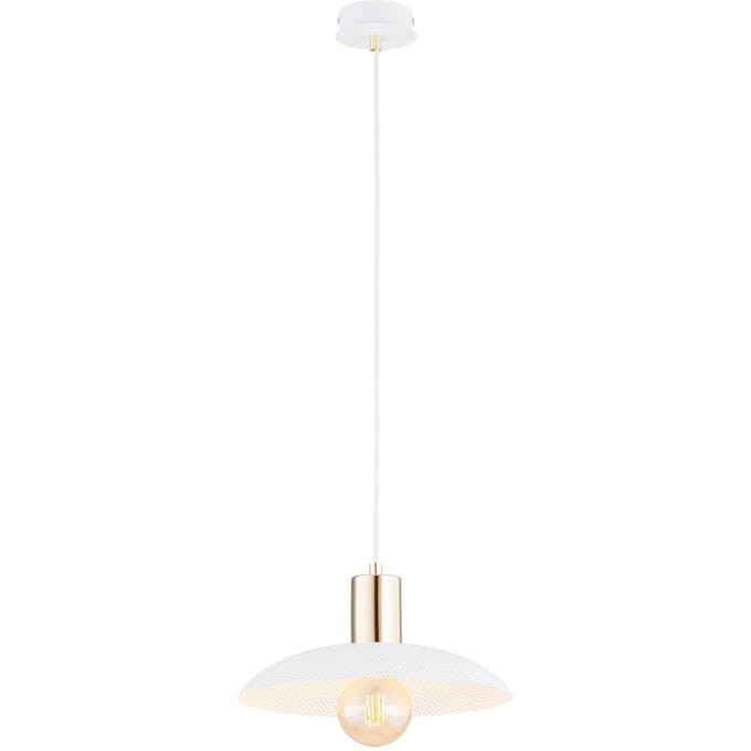 SPIRIT 1 Witte Hanglamp met Mesh Kap - E27