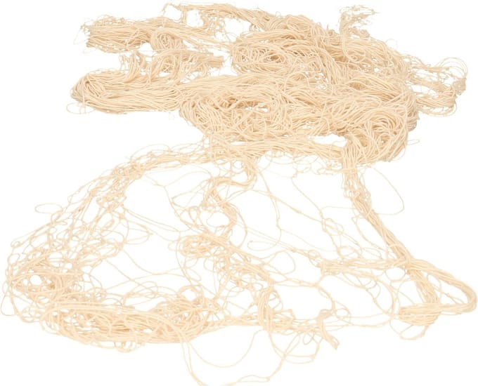 Gerkimex visnet - Maritieme decoraties - Vissersnet/visnet - beige - 200 x 400 cm