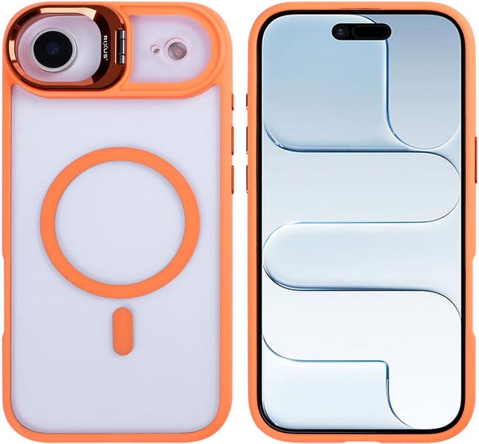 Rixus Classic 03 Case With MagSafe For Apple iPhone 17 Air Orange