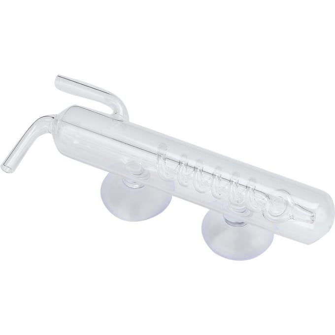 Hoge Transparante Kristalglas Aquarium Belteller Schroef Vis Tank CO2 Externe Belmeter white