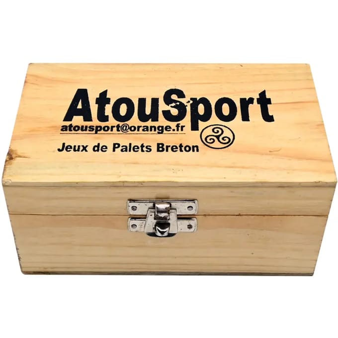 Balspel 12 schijven + 1 gietijzeren meester AtouSport