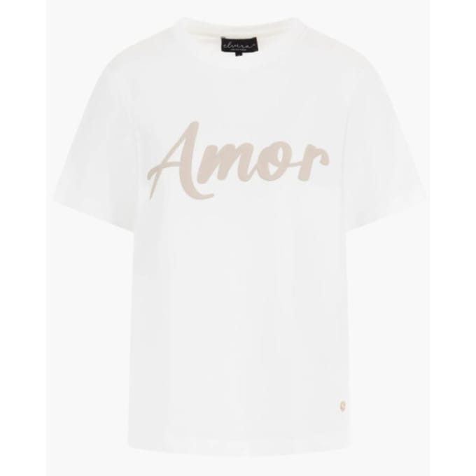 Elvira Collections T-shirt amor off-white