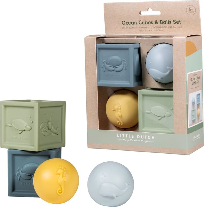 Little Dutch Ocean Baby Blokken met Ballen Set
