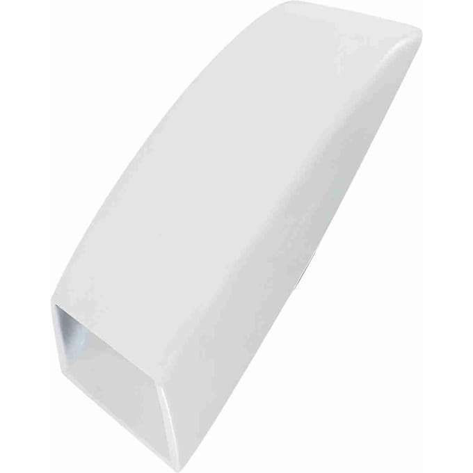 Auto Vrachtwagen Decoratieve Luchtstroom Inlaat Scoop Motorkap Ventiel Sticker Cover Motorkap Wit