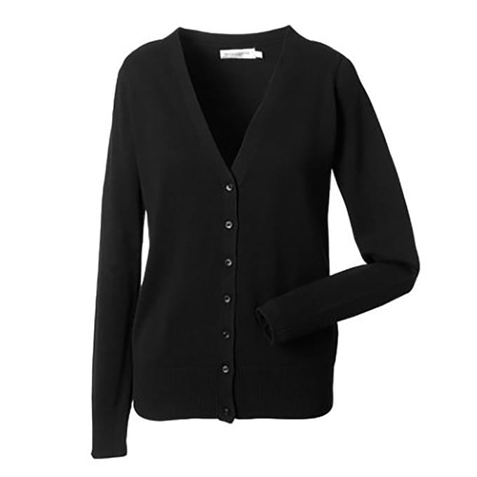 Russell Collectie Dames/Dames V-hals Gebreid Vest (Zwart)