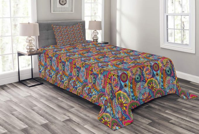 ABAKUHAUS Mandala – Sprei-set – 170 x 220 cm – Veelkleurig