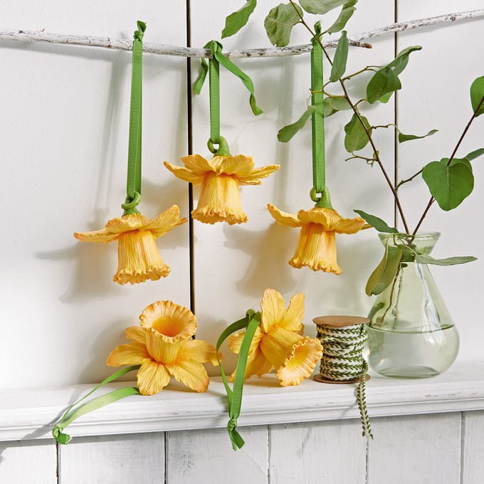 LOBERON Hanger set van 5 Lozere geel