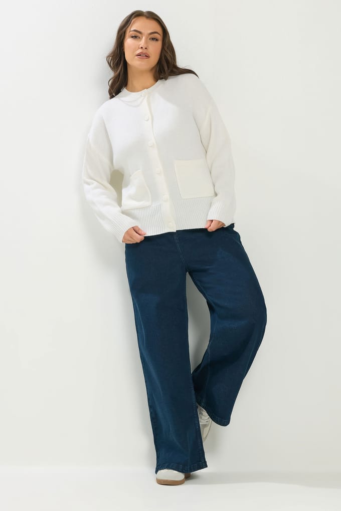 Yours Ivoorwit Bombervest Size 50-52