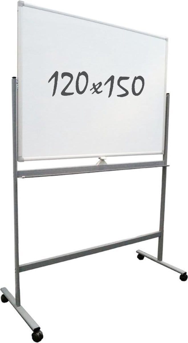 IVOL Whiteboard verrijdbaar 120 x 150 cm - Dubbelzijdig - Magnetisch