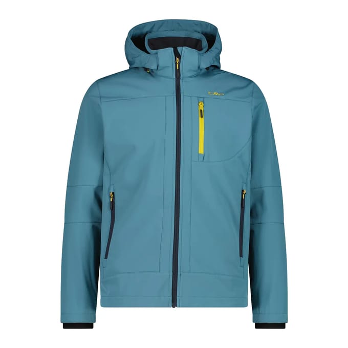 Verwarmde softshell jas met afneembare capuchon CMP